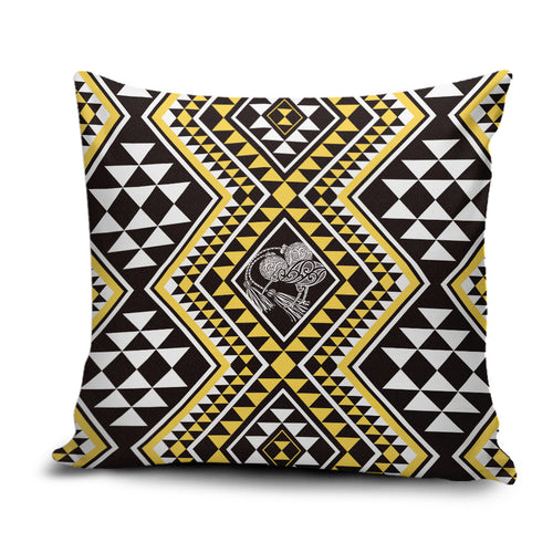 New Zealand Kowhai Taniko Motifs Pillow Cover Maori Poi Dance Costume Inspired