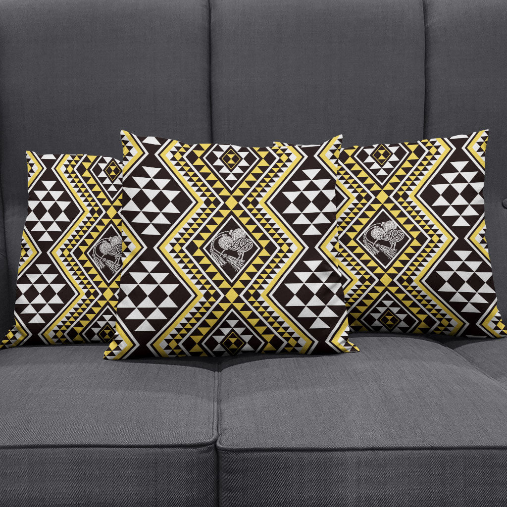 New Zealand Kowhai Taniko Motifs Pillow Cover Maori Poi Dance Costume Inspired