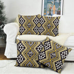 New Zealand Kowhai Taniko Motifs Pillow Cover Maori Poi Dance Costume Inspired