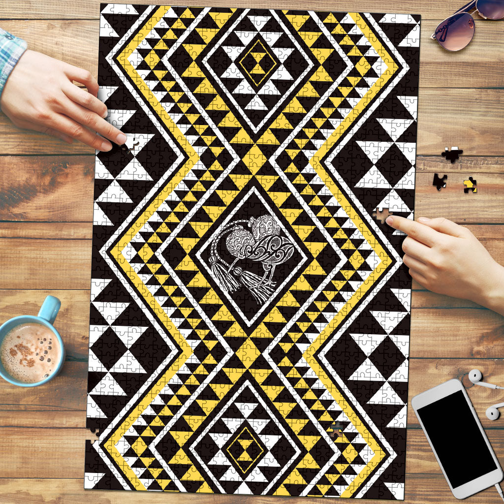 New Zealand Kowhai Taniko Motifs Puzzle Maori Poi Dance Costume Inspired