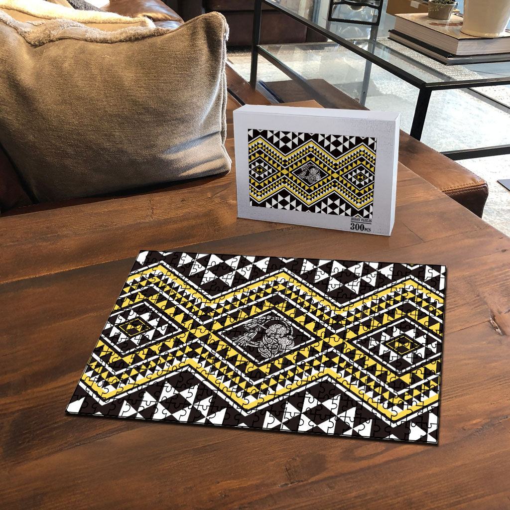 New Zealand Kowhai Taniko Motifs Puzzle Maori Poi Dance Costume Inspired