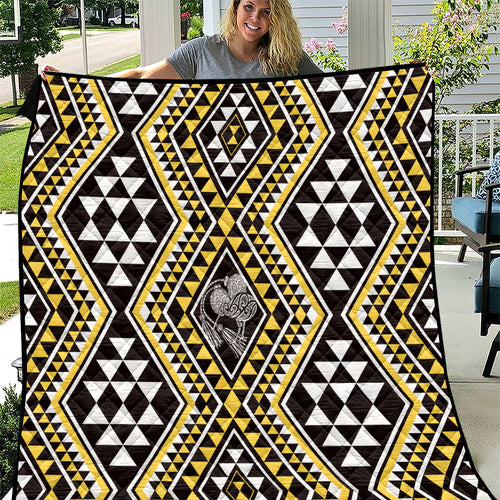 New Zealand Kowhai Taniko Motifs Quilt Maori Poi Dance Costume Inspired