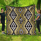 New Zealand Kowhai Taniko Motifs Quilt Maori Poi Dance Costume Inspired