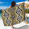 New Zealand Kowhai Taniko Motifs Sarong Maori Poi Dance Costume Inspired