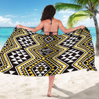 New Zealand Kowhai Taniko Motifs Sarong Maori Poi Dance Costume Inspired