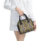 New Zealand Kowhai Taniko Motifs Shoulder Handbag Maori Poi Dance Costume Inspired