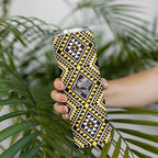 New Zealand Kowhai Taniko Motifs Skinny Tumbler Maori Poi Dance Costume Inspired
