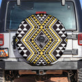 New Zealand Kowhai Taniko Motifs Spare Tire Cover Maori Poi Dance Costume Inspired