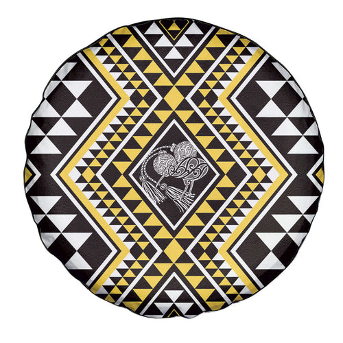 New Zealand Kowhai Taniko Motifs Spare Tire Cover Maori Poi Dance Costume Inspired