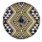 New Zealand Kowhai Taniko Motifs Spare Tire Cover Maori Poi Dance Costume Inspired