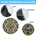 New Zealand Kowhai Taniko Motifs Spare Tire Cover Maori Poi Dance Costume Inspired
