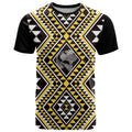 New Zealand Kowhai Taniko Motifs T Shirt Maori Poi Dance Costume Inspired