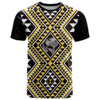 New Zealand Kowhai Taniko Motifs T Shirt Maori Poi Dance Costume Inspired