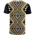 New Zealand Kowhai Taniko Motifs T Shirt Maori Poi Dance Costume Inspired