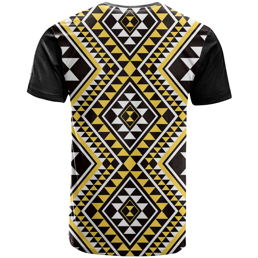 New Zealand Kowhai Taniko Motifs T Shirt Maori Poi Dance Costume Inspired