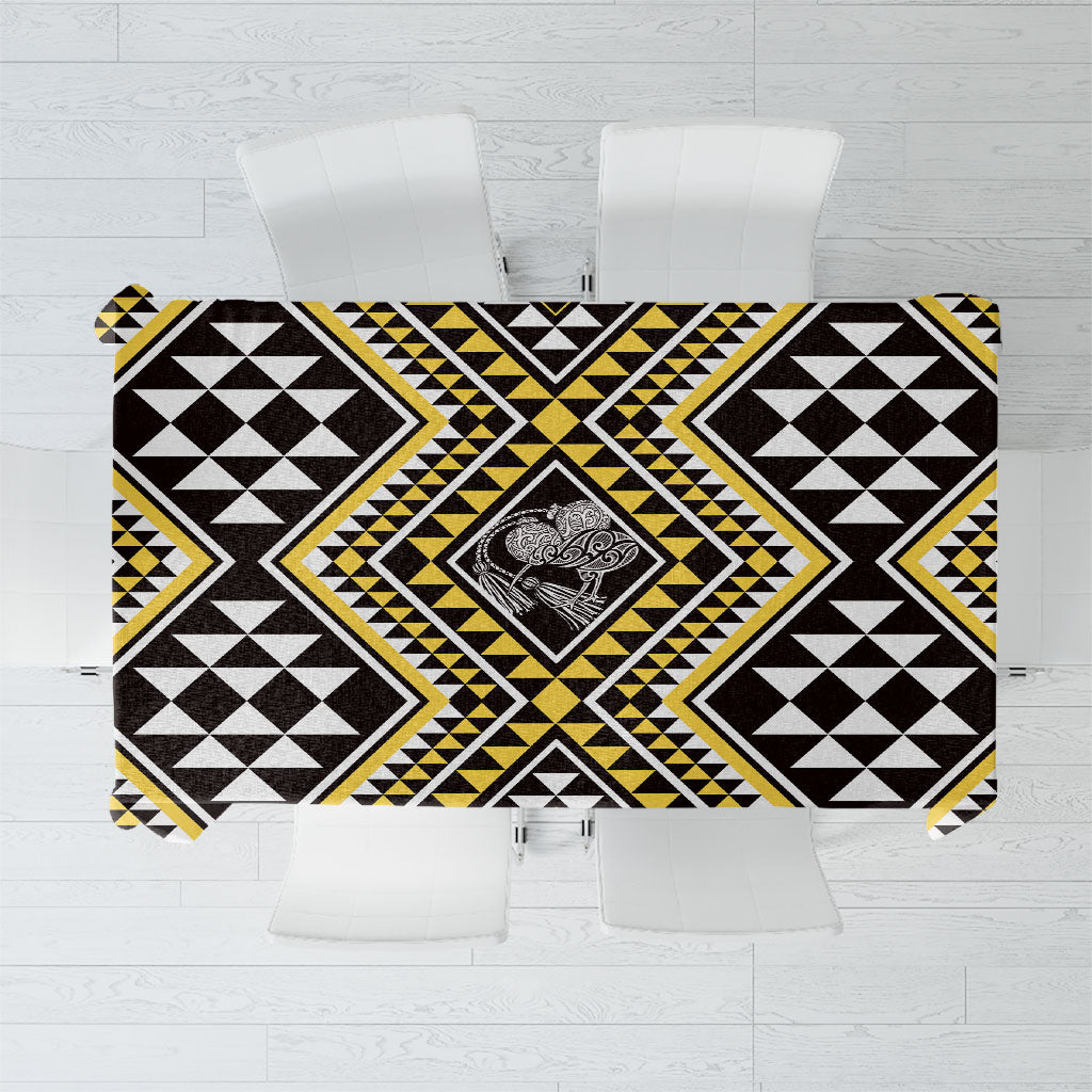 New Zealand Kowhai Taniko Motifs Tablecloth Maori Poi Dance Costume Inspired