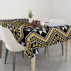 New Zealand Kowhai Taniko Motifs Tablecloth Maori Poi Dance Costume Inspired