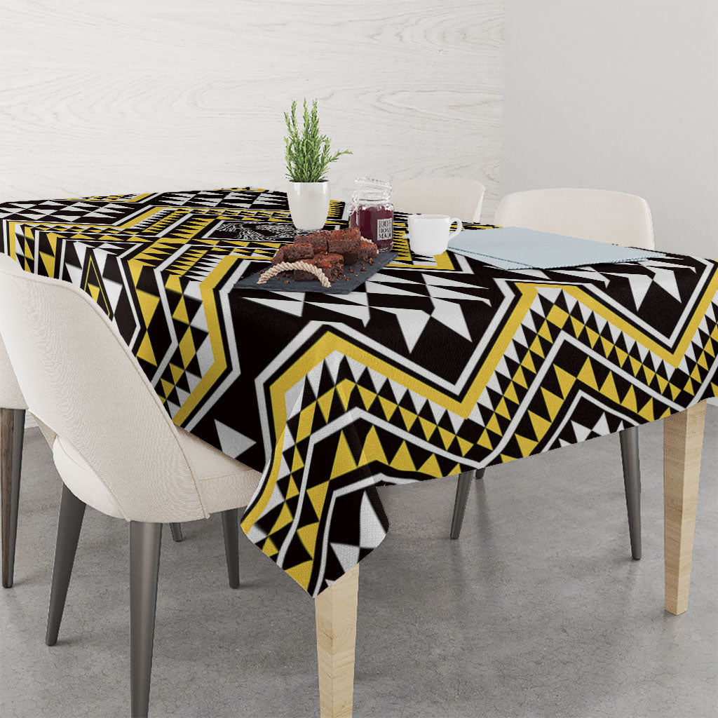 New Zealand Kowhai Taniko Motifs Tablecloth Maori Poi Dance Costume Inspired