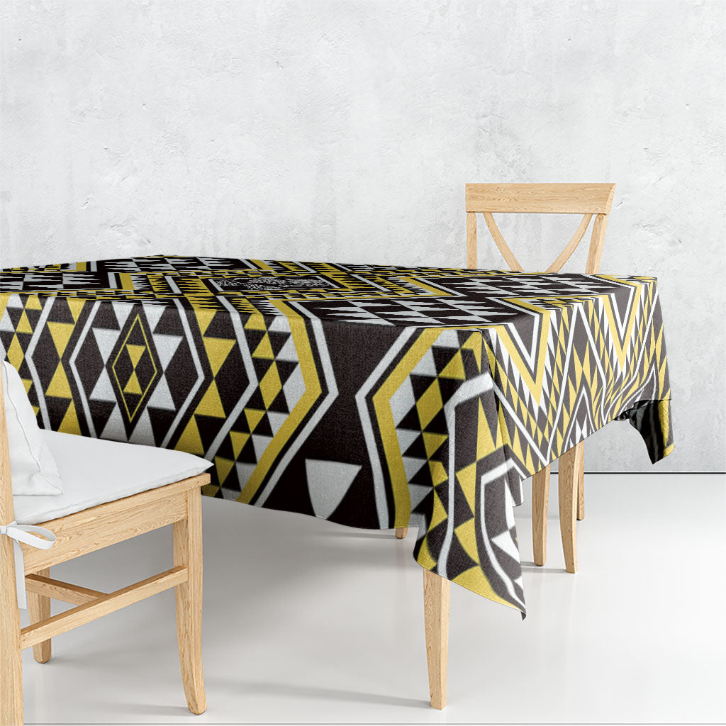 New Zealand Kowhai Taniko Motifs Tablecloth Maori Poi Dance Costume Inspired