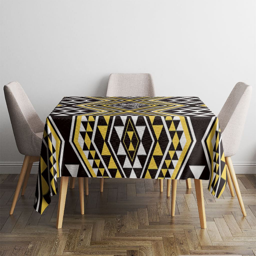 New Zealand Kowhai Taniko Motifs Tablecloth Maori Poi Dance Costume Inspired