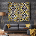 New Zealand Kowhai Taniko Motifs Tapestry Maori Poi Dance Costume Inspired