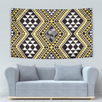 New Zealand Kowhai Taniko Motifs Tapestry Maori Poi Dance Costume Inspired
