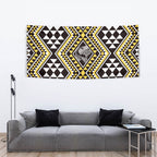 New Zealand Kowhai Taniko Motifs Tapestry Maori Poi Dance Costume Inspired