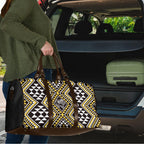 New Zealand Kowhai Taniko Motifs Travel Bag Maori Poi Dance Costume Inspired