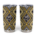 New Zealand Kowhai Taniko Motifs Tumbler Cup Maori Poi Dance Costume Inspired