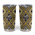 New Zealand Kowhai Taniko Motifs Tumbler Cup Maori Poi Dance Costume Inspired