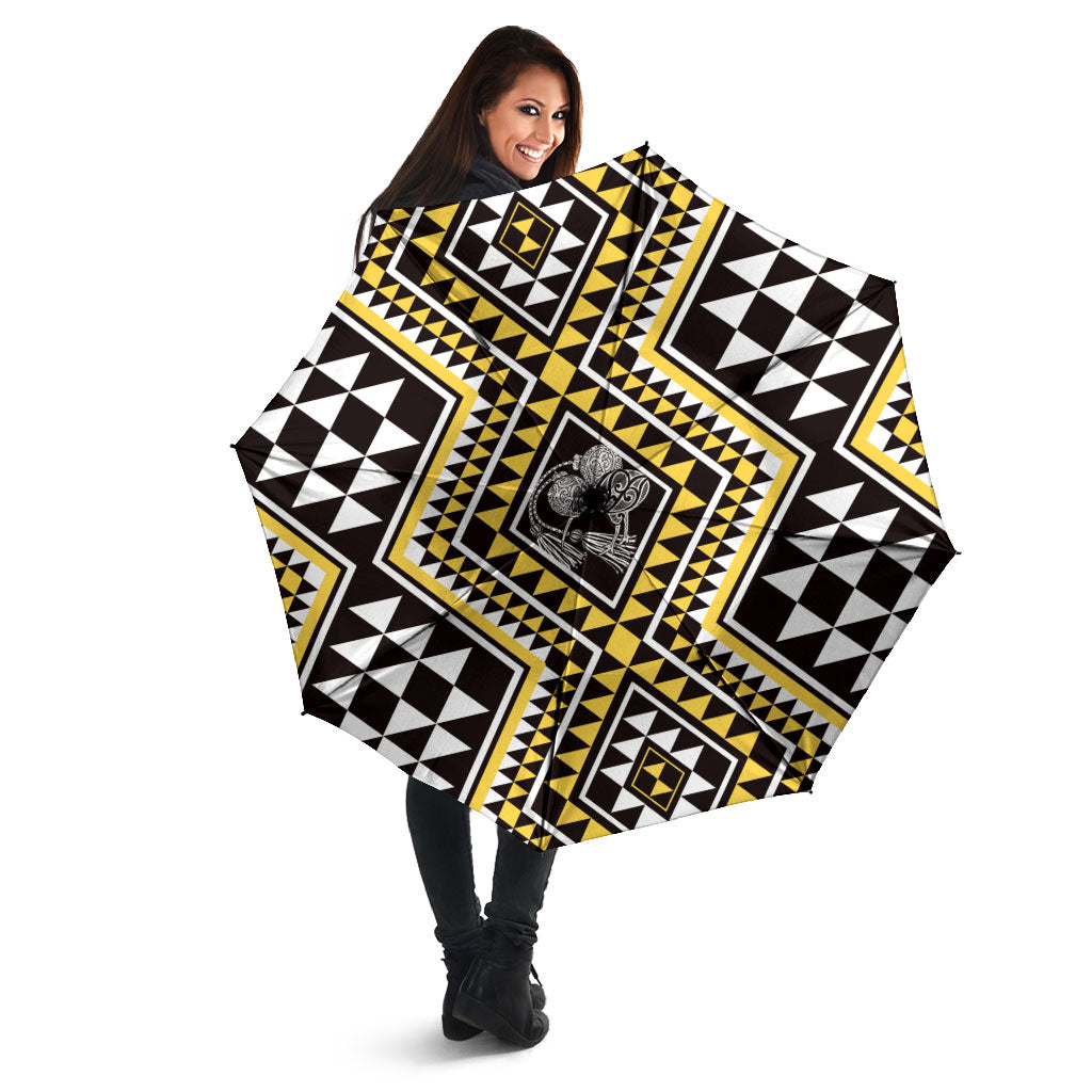 New Zealand Kowhai Taniko Motifs Umbrella Maori Poi Dance Costume Inspired