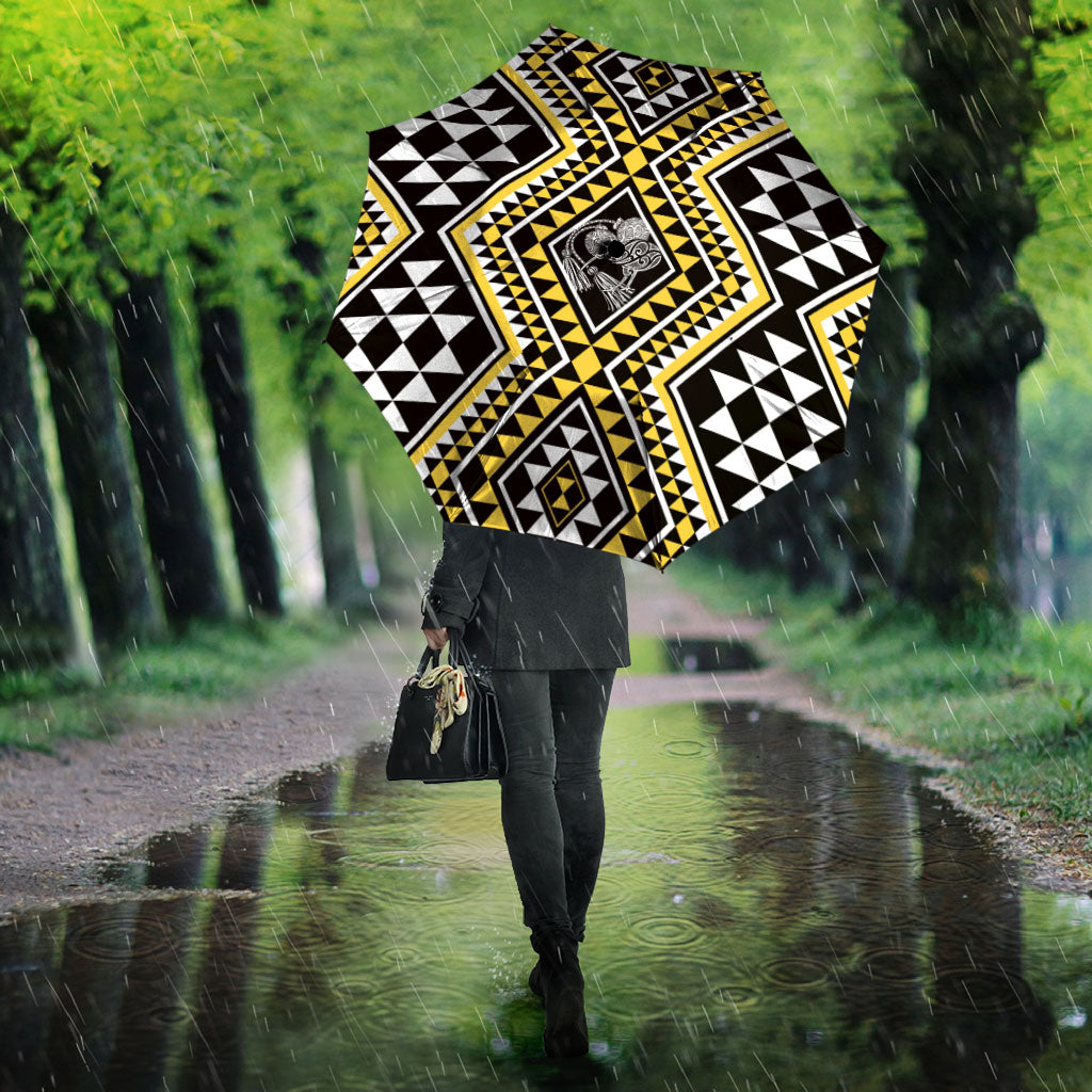 New Zealand Kowhai Taniko Motifs Umbrella Maori Poi Dance Costume Inspired