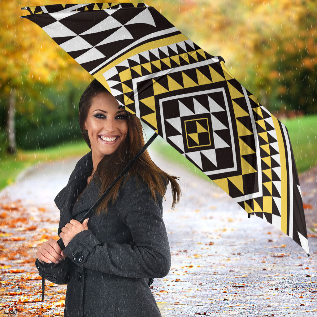 New Zealand Kowhai Taniko Motifs Umbrella Maori Poi Dance Costume Inspired