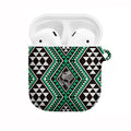 New Zealand Kakariki Taniko Motifs AirPods Case Maori Poi Dance Costume Inspired