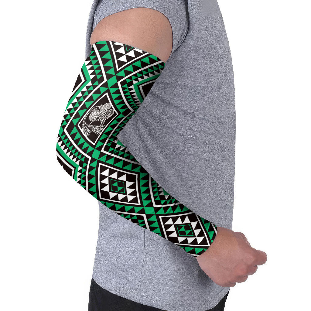 New Zealand Kakariki Taniko Motifs Arm Sleeves Maori Poi Dance Costume Inspired