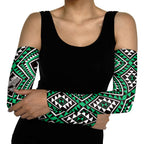 New Zealand Kakariki Taniko Motifs Arm Sleeves Maori Poi Dance Costume Inspired