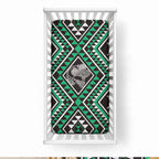 New Zealand Kakariki Taniko Motifs Baby Bed Cover Maori Poi Dance Costume Inspired