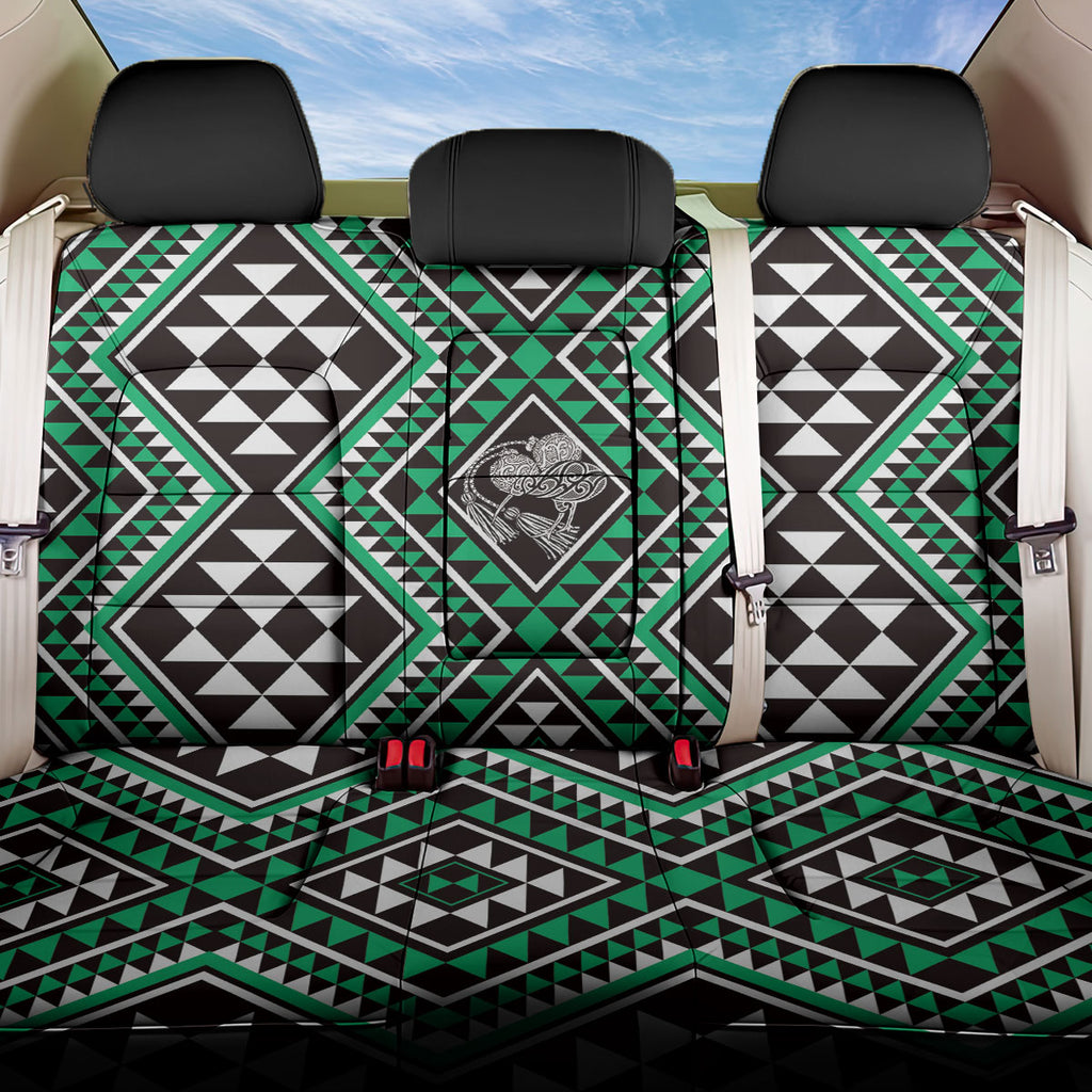 New Zealand Kakariki Taniko Motifs Back Car Seat Cover Maori Poi Dance Costume Inspired