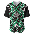 New Zealand Kakariki Taniko Motifs Baseball Jersey Maori Poi Dance Costume Inspired