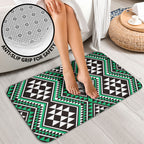 New Zealand Kakariki Taniko Motifs Bathroom Set Maori Poi Dance Costume Inspired