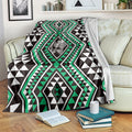 New Zealand Kakariki Taniko Motifs Blanket Maori Poi Dance Costume Inspired