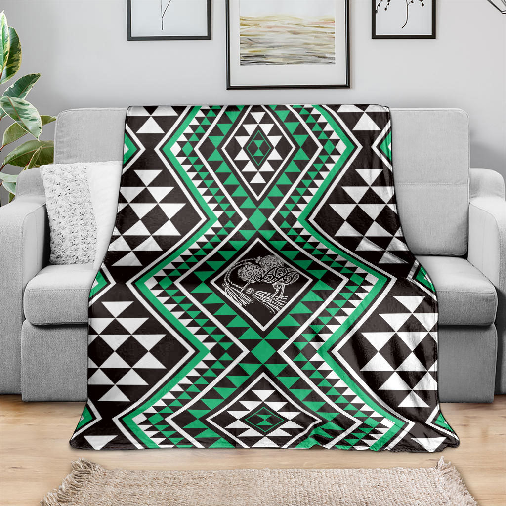 New Zealand Kakariki Taniko Motifs Blanket Maori Poi Dance Costume Inspired