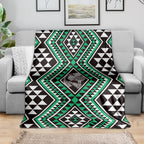 New Zealand Kakariki Taniko Motifs Blanket Maori Poi Dance Costume Inspired