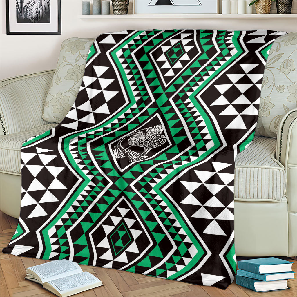 New Zealand Kakariki Taniko Motifs Blanket Maori Poi Dance Costume Inspired