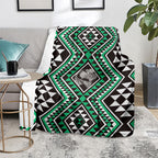 New Zealand Kakariki Taniko Motifs Blanket Maori Poi Dance Costume Inspired