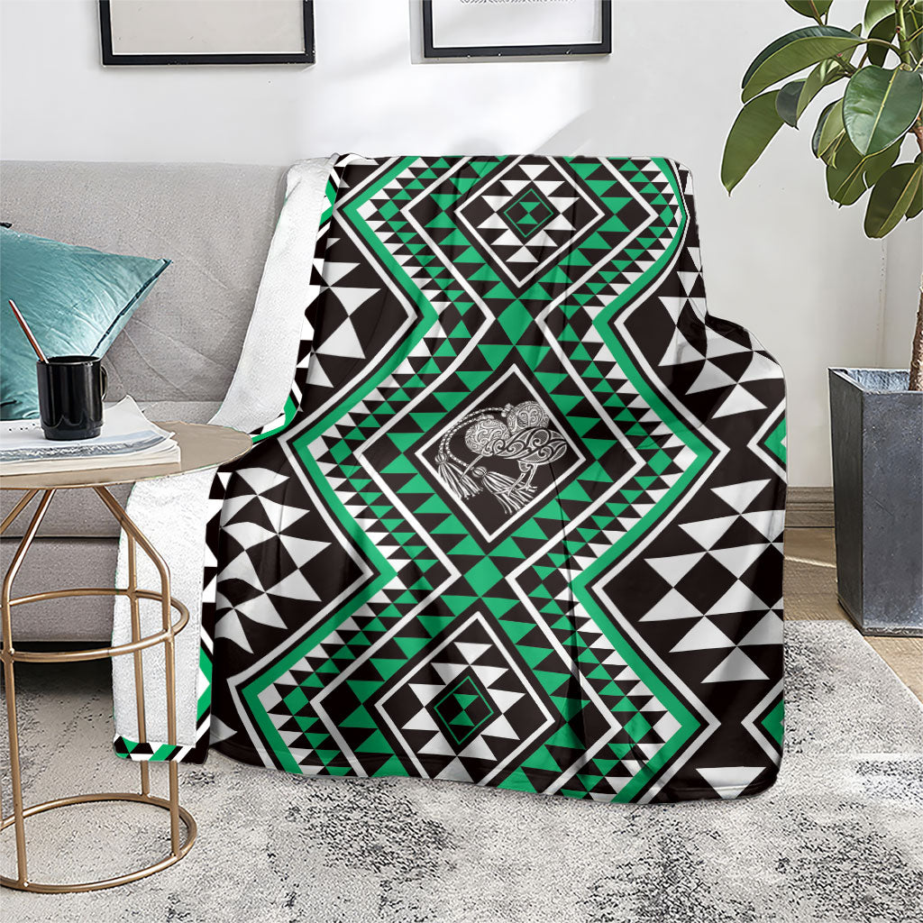 New Zealand Kakariki Taniko Motifs Blanket Maori Poi Dance Costume Inspired