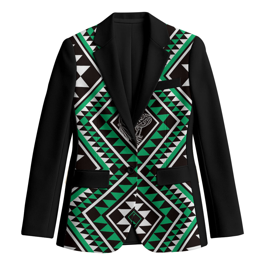 New Zealand Kakariki Taniko Motifs Blazer Maori Poi Dance Costume Inspired