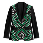 New Zealand Kakariki Taniko Motifs Blazer Maori Poi Dance Costume Inspired