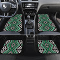 New Zealand Kakariki Taniko Motifs Car Mats Maori Poi Dance Costume Inspired