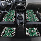 New Zealand Kakariki Taniko Motifs Car Mats Maori Poi Dance Costume Inspired